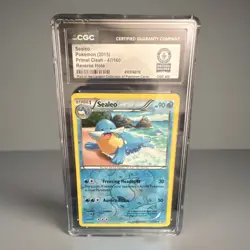 2015 Pokemon CGC WORLD RECORD 1/1 Sealeo 47/160 XY Primal Clash Reverse Holo EN - Image 1