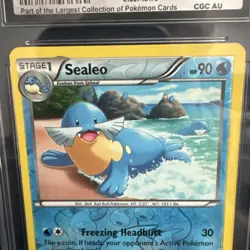 2015 Pokemon CGC WORLD RECORD 1/1 Sealeo 47/160 XY Primal Clash Reverse Holo EN - Image 5