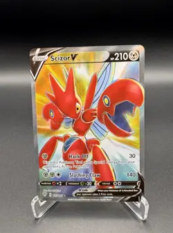 Scizor V Full Art Darkness Ablaze 183/189 Ultra Rare Pokemon - Image 1