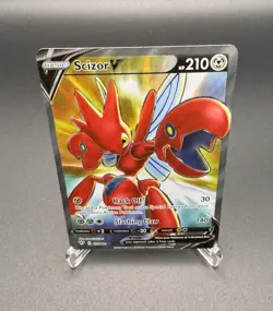 Scizor V Full Art Darkness Ablaze 183/189 Ultra Rare Pokemon - Image 2