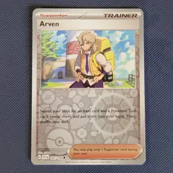 Arven 166/198 - Scarlet & Violet - Uncommon Reverse Holo Pokemon Card - NM - Image 1