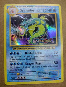 Pokemon Card Gyarados Evolutions Stamped Prerelease 34/108 Excellent HOLO BLEED - Image 1