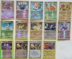VINTAGE POKEMON PLATINUM (( RISING RIVALS )) 14 CARDS - Image 1