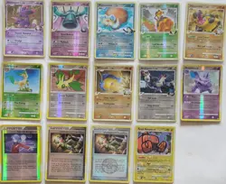 VINTAGE POKEMON PLATINUM (( RISING RIVALS )) 14 CARDS - Image 2