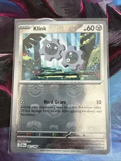 Master Ball Klink 061/086 - BLK WHT Black Bolt Pokemon TCG NM/M Masterball Holo - Image 1