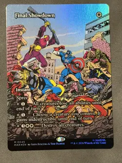 x1 Final Showdown - Foil - Borderless M MTG Marvel Universe M/NM, English - Image 1