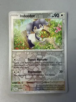 Pokemon TCG * Scarlet & Violet * 153/198 Indeedee REVERSE HOLO RARE * FRESH PK - Image 1