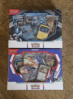 Set Of 2 Pokemon TCG Black Kyurem ex & Melmetal ex /Reshiram ex & Archaludon ex - Image 1