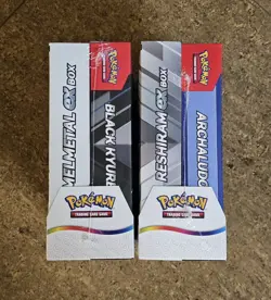 Set Of 2 Pokemon TCG Black Kyurem ex & Melmetal ex /Reshiram ex & Archaludon ex - Image 3