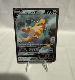Pokemon TCG Dragonite V 192/203 SWSH07 Evolving Skies Alt Full Art Holo - Image 1