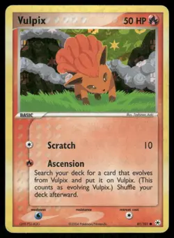 2004 Vulpix 81/101 Common Reverse Holo LP Hidden Legends Pokemon - Image 1
