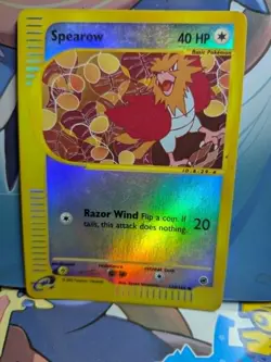 Pokemon TCG Spearow 130/165 REVERSE HOLO Expedition Base Set Vintage - Image 1