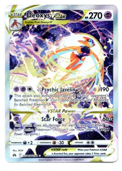 Deoxys VStar GG46 Crown Zenith Galarian Gallery Pokemon NM - Image 1