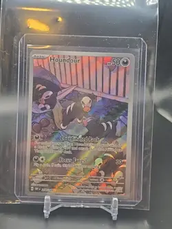Houndour 204/197 Illustration Rare Near Mint Pokemon S&V Obsidian Flames NM - Image 1