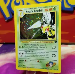 The Pokemon Company Koga's Beedrill Gym Challenge 9/132 Holo Rare NEAR MINT! - Image 2