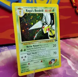 The Pokemon Company Koga's Beedrill Gym Challenge 9/132 Holo Rare NEAR MINT! - Image 3