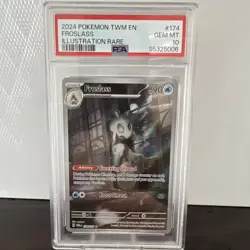 The Pokemon Company Froslass 174/167 Twilight Masquerade IR Holo PSA 10 2024 - Image 1