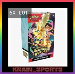 6x Pokemon TCG | Ascended Heroes Booster Bundle Bundles - In Hand Ready To Ship! - Image 1