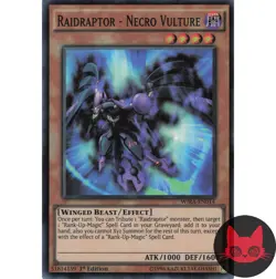 Yugioh Raidraptor - Necro Vulture WIRA-EN014 Super Rare 1st Edition NM - Image 1