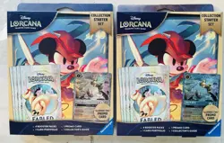 Disney Lorcana Fabled Collection Starter Set x2 Sealed 4 Booster Packs 🔥 - Image 1
