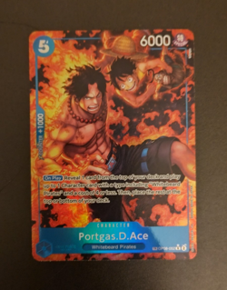 Portgas D. Ace OP08-052 Treasure Rare Royal Blood One Piece Card Game TCG CCG - Image 1