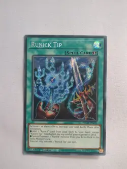 MP23-EN241 Runick Tip : Prismatic Secret Rare Card : 1st Edition : YuGiOh TCG - Image 1