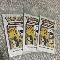 3x 2021 Pokemon TCG Celebrations 25th Anniversary General Mills Booster Packs - Image 1