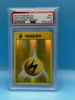 Pokemon TCG LIGHTNING ENERGY 94/108 Reverse Holo XY Evolutions PSA 9 - Image 1