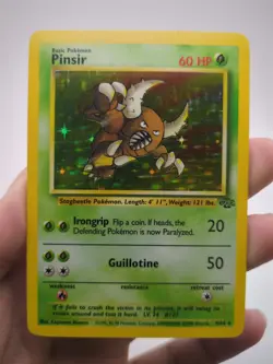 Pokemon TCG Pinsir Jungle 9/64 Holo Rare 60 HP English Unlimited Edition - Image 1