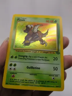Pokemon TCG Pinsir Jungle 9/64 Holo Rare 60 HP English Unlimited Edition - Image 2