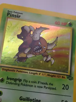 Pokemon TCG Pinsir Jungle 9/64 Holo Rare 60 HP English Unlimited Edition - Image 4