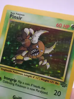 Pokemon TCG Pinsir Jungle 9/64 Holo Rare 60 HP English Unlimited Edition - Image 5
