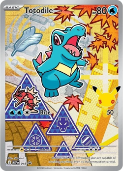 Pokemon TCG Totodile 048 Black Star Promo First Partners Collection Series 2 NM - Image 1