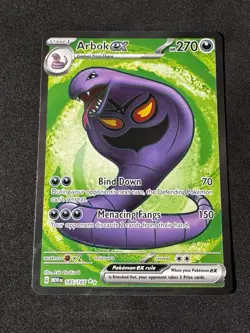 Arbok ex Sv: Scarlet & Violet 151 185/165 Ultra Rare Full Art Holo Pokemon TCG - Image 1