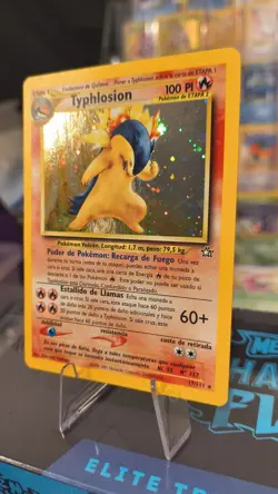Typhlosion 17/111 Neo Genesis Holo Rare Spanish 2001 Pack Fresh - Image 2
