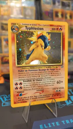 Typhlosion 17/111 Neo Genesis Holo Rare Spanish 2001 Pack Fresh - Image 3
