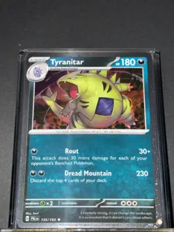 Tyranitar Cosmos Swirl PAL 135/193 Pokemon Reverse Holo NM - Image 1