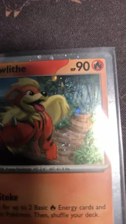 Pokemon - Growlithe SVP 024 Cosmos Holo With LP SWIRL - Image 3