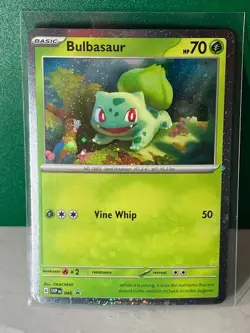 Swirl 🌀 Bulbasaur 046 Cosmos Holo Rare Pokemon TCG Black Star Promo - Image 1