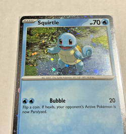 🌀Pokemon Squirtle SVP 048 Cosmos Holo Promo SWIRL Near Mint Scarlet & Violet🌀 - Image 3