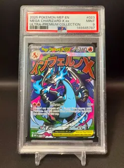 🌈 Mega Charizard X EX #23 - Pokemon Ultra Premium Black Star Promo - PSA 9 - Image 1