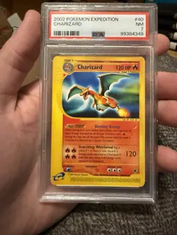 2002 POKEMON EXPEDITION #40 CHARIZARD PSA 7 - Image 1