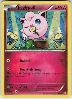 Jigglypuff (#12) 12/30 Common XY Trainer Kit: Bisharp & Wigglytuff Pokemon MP - Image 1