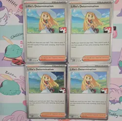 Pokemon TCG Lillie's Determination 119/132 Holo Play! Stamp Prize Pack Play set - Image 1
