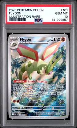 Pokemon - Flygon 101/094 - Phantasmal Flames - Illustration Rare - PSA 10 - Image 1