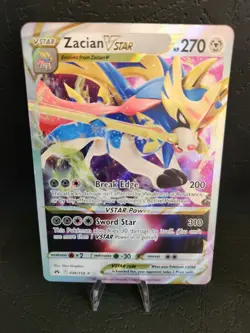 Pokemon Zacian VSTAR Crown Zenith 096/159 Holo Ultra Rare MINT - Image 1