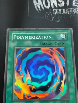 YUGIOH POLYMERIZATION SUPER RARE LOB-059 PLAYED - Image 3
