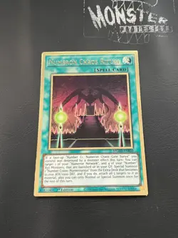 YUGIOH NUMERON CHAOS RITUAL PREMIUM GOLD RARE MGED-EN050 1ST EDITION - Image 1