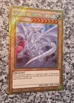 Yugioh Blue Eyes White Dragon MVP1-ENGV4 Limited Edition Gold Secret Rare NM - Image 2