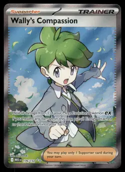 Pokemon Cards Wally's Compassion 176/132 Mega Evolution Ultra Rare NM - Image 1
